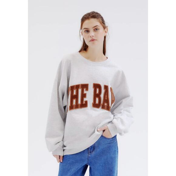 The BAR Ember Sweatshirt Grey Brown Embroidered Size XL - Picture 2 of 9